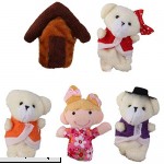 TOOGOO Lot of 5 pcs Finger Puppets Fairytale Fairy Tale Goldilocks and Three Bears  B07JBBHT96